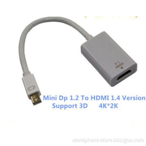 Mini DisplayPort to HDMI Adapter, Supports 3D, 4k*2k High Resolution